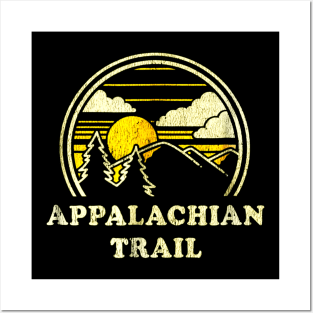 Appalachian Trail Shirt Vintage Hiking Mountains Posters and Art